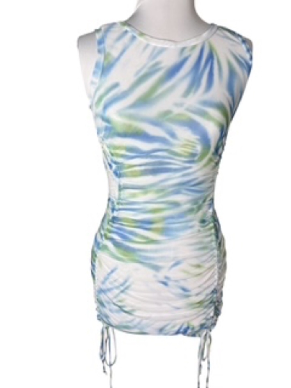 Sheer Versatile Swimsuit Coverup with Adjustable Length Tank to Dress Size L - Picture 7 of 7